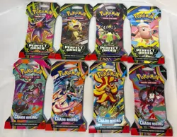 Pokemon TCG Mega Evolution Perfect Order & Chaos Rising Booster Packs, 8-Pack - Image 1