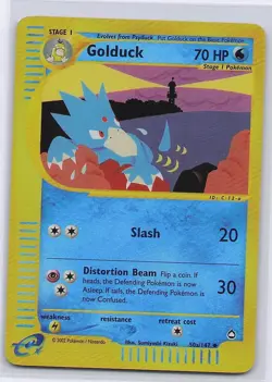 Golduck (50a) 50a/147 Aquapolis Pokemon Reverse Holo Lightly Played - Image 1
