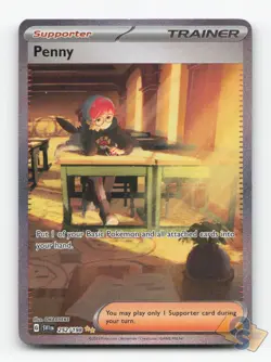 Pokemon TCG - Penny 252/198 Near Mint Special Illustration Rare Scarlet & Violet - Image 1