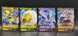 Japanese Pokemon 4 Card Lot: Rhyperior V, Articuno V, Zeraora V, Etc LP Card - Image 1