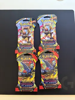 POKEMON TCG: Phantasmal Flames (ME02) Sleeved Booster Pack - Lot of 4 - Image 1