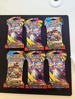 Pokemon Mega Evolution Sleeved Booster Pack – Lot of 6 – English – Sealed - Image 1