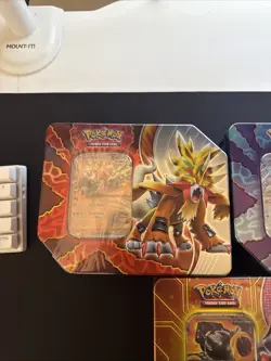 Pokemon Gouging Fire EX, Walking Wake EX AND Raging Bolt Ex Tin Set - Unopened - Image 3