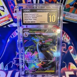 🔥 Pokemon CGC Pristine 10 Mega Charizard X ex 094/080 JP 2025 Holo SR 🔥 - Image 1