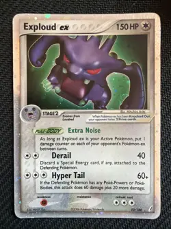 Exploud ex 92/100 Crystal Guardians Holo Ultra Rare Pokemon TCG - Image 1