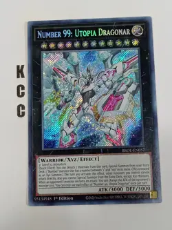 Yu-Gi-Oh! 1st Edition Holo BROL-EN057 Number 99: Utopia Dragonar - Image 1
