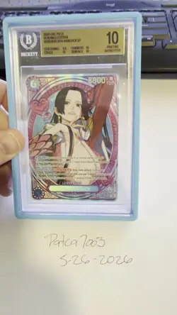 2026 One Piece Heroines Edition Boa Hancock Sp Bgs 10 English With New Label - Image 2