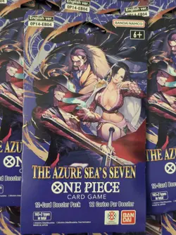 One Piece The Azure Sea's Seven Sleeved Booster OP-14 EB04 English - Lot Of 25 - Image 1