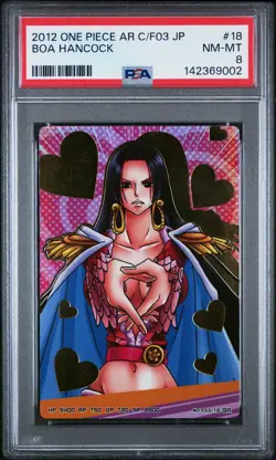 PSA 8 2012 CARDDASS ONE PIECE JAPANESE AR CARDDASS FORMATION 03 #18 BOA HANCOCK - Image 1