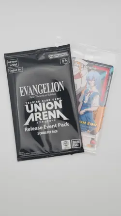 Union Arena Evangelion Release Event Pack w/Rei Ayanami Promo (Sealed) - Image 1