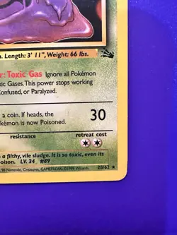 MUK 28/62 FOSSIL 1ST EDITION NON-HOLO 1999 POKEMON TCG - Image 4