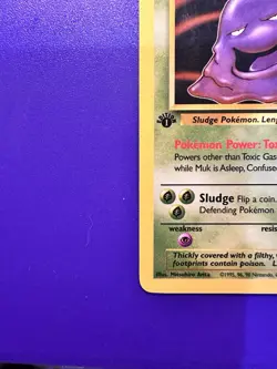 MUK 28/62 FOSSIL 1ST EDITION NON-HOLO 1999 POKEMON TCG - Image 5