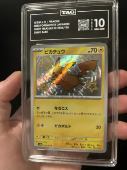 Tag 10 2023 POKEMON JPN SV4A-SHINY TREASURE EX S #236 PIKACHU Psa Bgs - Image 1