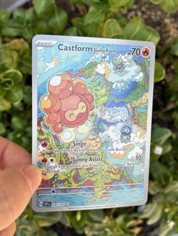 Castform Sunny Form, Pokemon Near Mint, Surging Sparks, Illustration Rare, 195 - Image 2