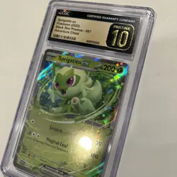 CGC 10 PRISTINE Graded Pokemon 2023 Sprigatito ex SV BSP SVP 087 Adventure Chest - Image 4