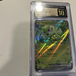CGC 10 PRISTINE Graded Pokemon 2023 Sprigatito ex SV BSP SVP 087 Adventure Chest - Image 5