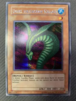 1x Yu-Gi-Oh Sinister Serpent WC4-G002 GERMAN Prismatic Secret Rare MP/LP - Image 1