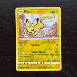 Pikachu 40/147 Pokemon Burning Shadows Sun & Moon Reverse Holo Common Card NM - Image 1