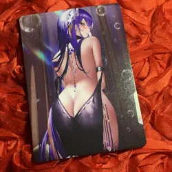 RAIDEN SHOGUN Genshin Impact Goddess Story Anime Waifu Foil Girl ACG Card - Image 4