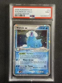 Pokemon Card PSA 9 MINT Walrein Ex Holo Legend Maker 2006 Ultra Rare 89/92 - Image 1