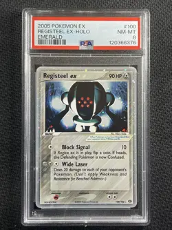Pokemon Card PSA 8 NM-MT Registeel Ex Holo Emerald 2005 Ultra Rare 100/106 - Image 1