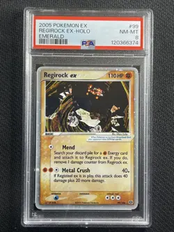 Pokemon Card PSA 8 NM-MT Regirock Ex Holo Emerald 2005 Ultra Rare 99/106 - Image 1