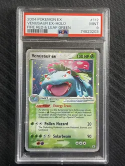 Pokemon Card PSA 9 MINT Venusaur ex Holo Fire Red & Leaf Green 2004 112/112 - Image 1