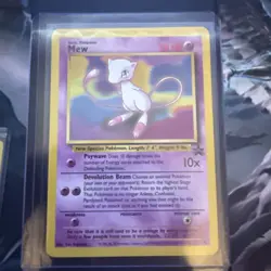 Pokemon Mew 8 Black Star Promo TCG Card Near Mint Condition - Image 1