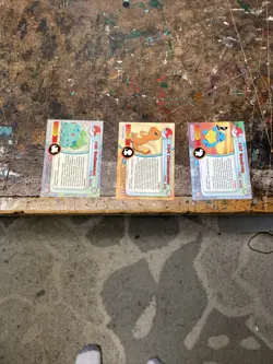 Pokemon TV Animations Cards 1999 Starters Bulbasaur,Squirtle, Charmander Nonholo - Image 2
