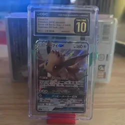 The Pokemon Company Eevee GX CGC Pristine 10 Holo 018/038 Japanese GX - Image 1