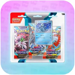 Pokemon Scarlet & Violet Paradox Rift 3 Pack Blister Cetitan OR Arctibax | NEW - Image 1