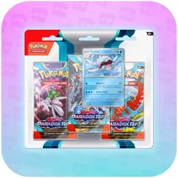 Pokemon Scarlet & Violet Paradox Rift 3 Pack Blister Cetitan OR Arctibax | NEW - Image 2