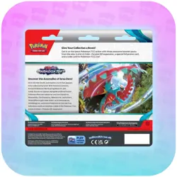 Pokemon Scarlet & Violet Paradox Rift 3 Pack Blister Cetitan OR Arctibax | NEW - Image 3