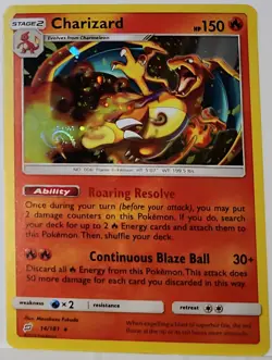 HD Fart Swirl 🌀 Charizard 14/181 Cosmos Holo Bleed Error Rare Pokemon TCG ✨ - Image 3