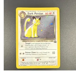 Pokemon TCG Dark Persian Promo Holo Wotc 17 60 HP Stage 1 2000 with a swirl - Image 1