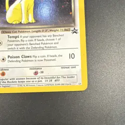 Pokemon TCG Dark Persian Promo Holo Wotc 17 60 HP Stage 1 2000 with a swirl - Image 4