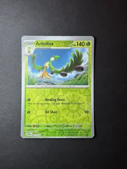 Pokemon TCG Miscut Error, Arboliva Reverse-Holo, Obsidian Flames - Image 1