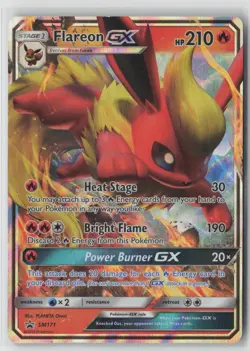Flareon GX - SM171 Holo Promo Sun & Moon Promo Pokemon Moderately Played - Image 1