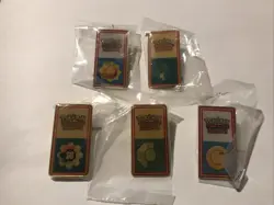 Pokemon SET OF 5 BADGES League Still Sealed Vintage Rare Wizards 1999/2000 - Image 1