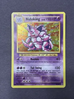 2016 Pokemon XY Evolutions Nidoking Holo 45/108 MP Raw FREE SHIPPING - Image 3