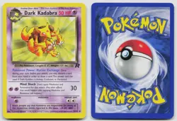 DARK KADABRA 39/82 UNCOMMON TEAM ROCKET POKEMON UNLIMITED MP - Image 3