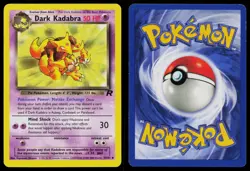 DARK KADABRA 39/82 UNCOMMON TEAM ROCKET POKEMON UNLIMITED MP - Image 3
