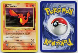 CHARMANDER 50/82 COMMON TEAM ROCKET POKEMON UNLIMITED MP - Image 3
