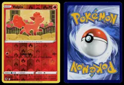 VULPIX 017/195 COMMON SILVER TEMPEST POKEMON REVERSE HOLO NM - Image 3
