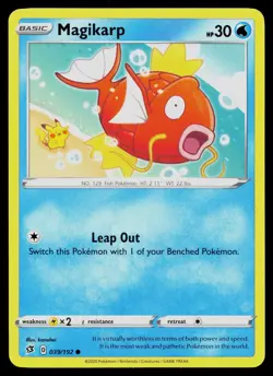 MAGIKARP 039/192 COMMON REBEL CLASH POKEMON NM - Image 1