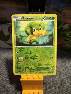 Pokemon Tcg Pansage 7/114 Black & White Reverse Holo 2011 - Image 1
