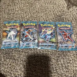 Plasma Freeze Pack Art Set, Pokemon TCG- VERY RARE!!! (4) Boosters - Image 1