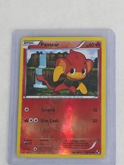 Pansear 21/114 Double Album Energy Reverse Holo Promo Pokemon Black White Rare! - Image 3