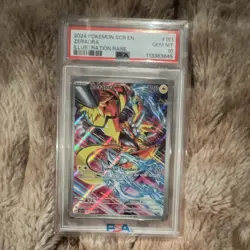 Pokemon TCG 2024 Stellar Crown Zeraora 151/142 Illustration Rare Holo PSA 10 - Image 1