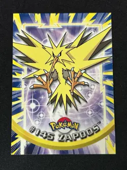Pokemon 2000 Topps TV Animation Edition Series 3 #145 Zapdos Blue Logo - Image 1